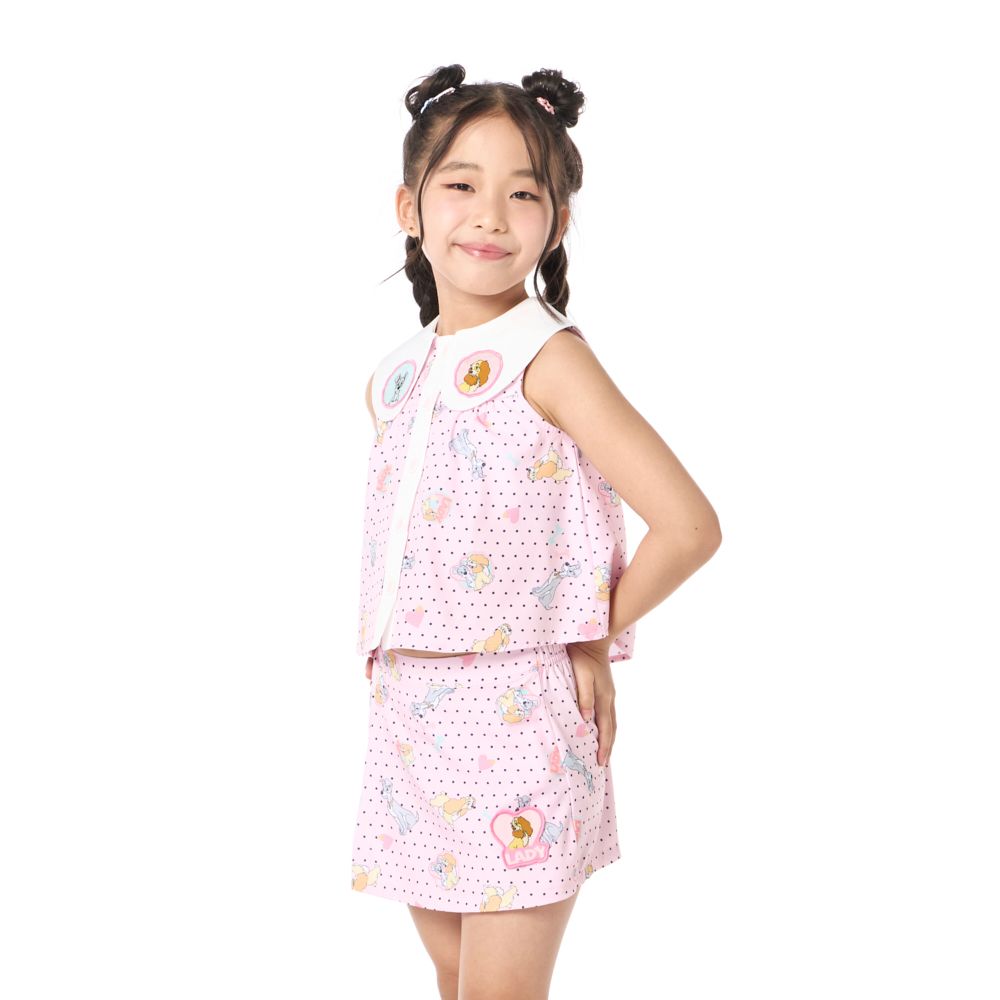 MESTYLE DISNEY เสื้อ เลดี้แอนด์เดอะแทรมป์ สีชมพู ไซส์ 5