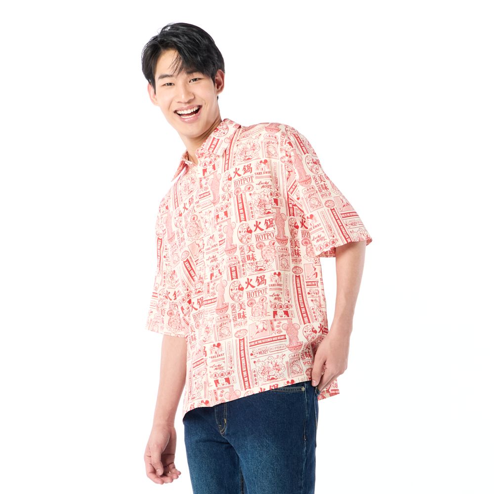 MESTYLE DISNEY เสื้อเชิ้ตตรุษจีนมิกกี้ สีเบจ ไซซ์ M