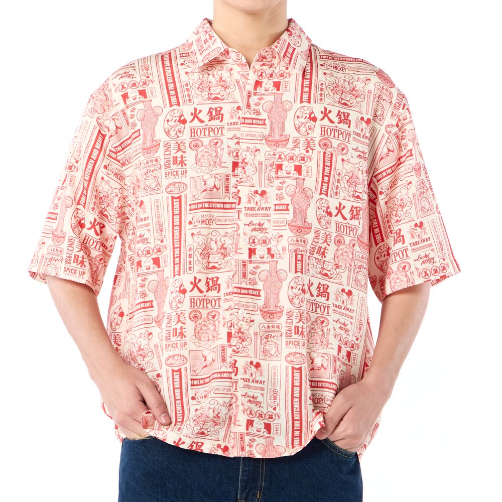 MESTYLE DISNEY เสื้อเชิ้ตตรุษจีนมิกกี้ สีเบจ ไซซ์ M