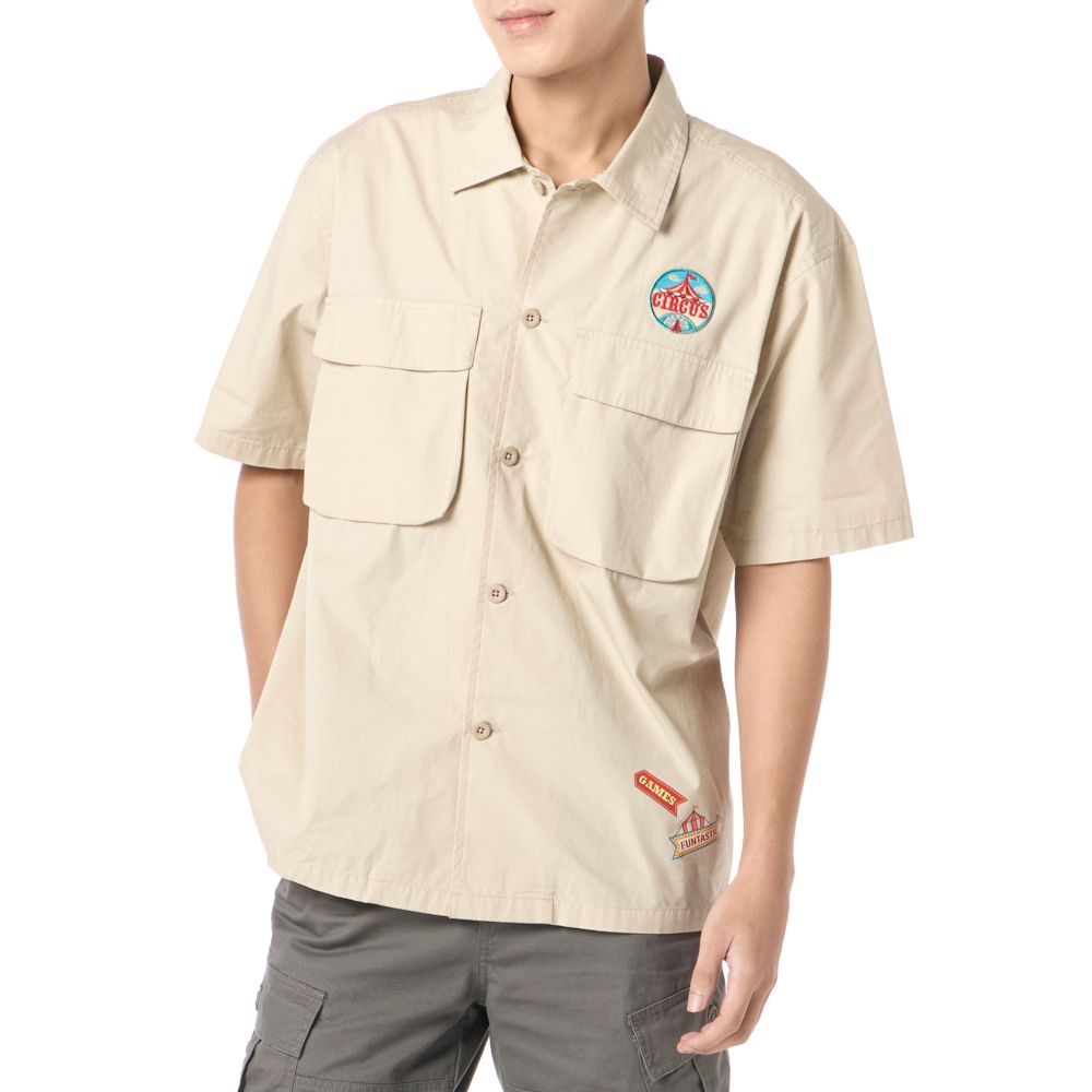 MESTYLE เสื้อเชิ้ตคาร์นิวัล สีเบจ ไซซ์ XL