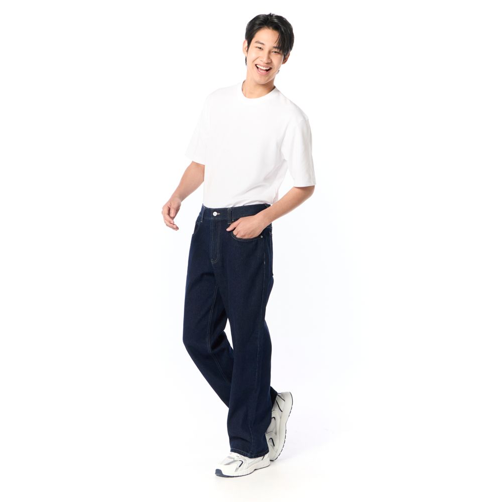 MESTYLE กางเกงยีนส์ขายาว STRAIGHT สีเข้ม ไซซ์ 38
