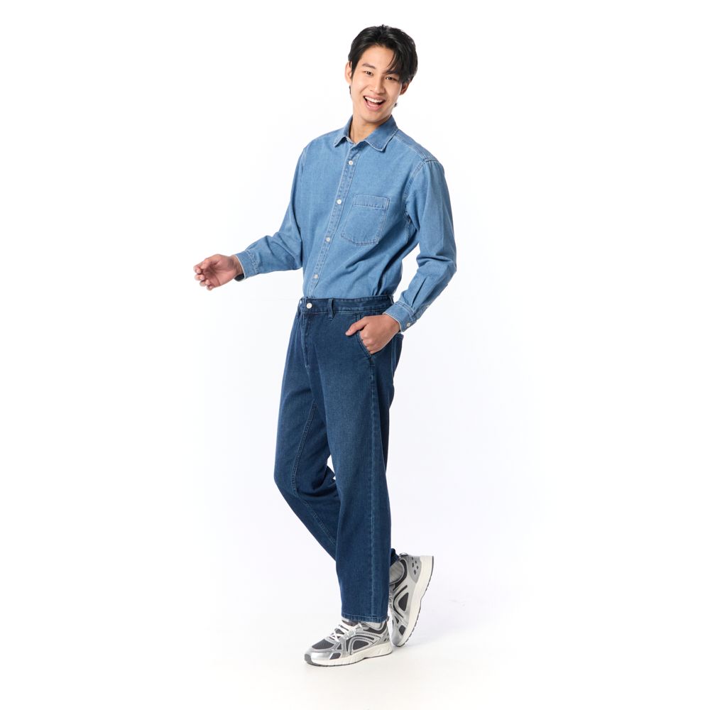 MESTYLE กางเกงยีนส์ขายาว RELAXED สีกลาง ไซซ์ 30