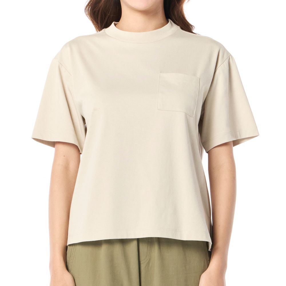 MESTYLE เสื้อยืด AIRLITE สีพื้น สีกากี ไซซ์ S