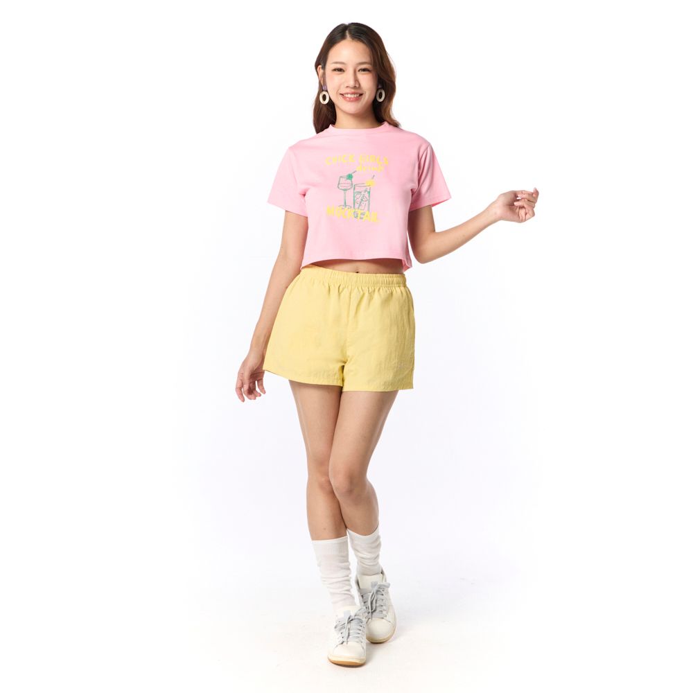 MESTYLE เสื้อยืดพิมพ์ลาย สีชมพู ไซซ์ L