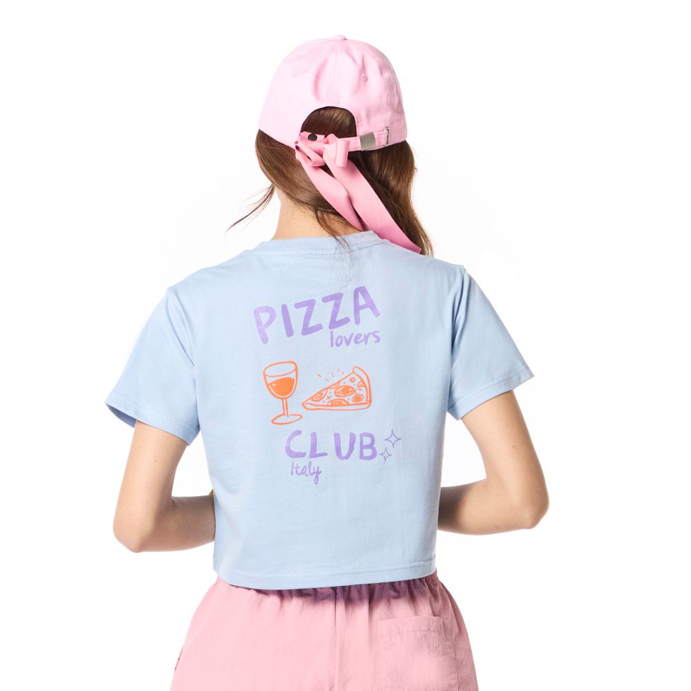 MESTYLE เสื้อยืดพิมพ์ลาย สีฟ้า ไซซ์ M