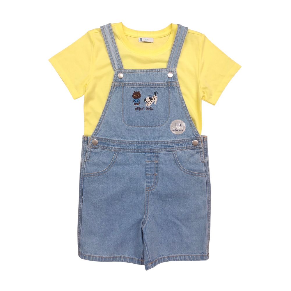 MESTYLE SHORTS DENIM DUNGAREE PETS BLUE DENIM SIZE 4