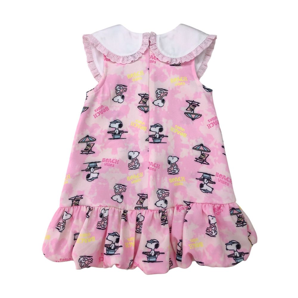 MESTYLE SNOOPY ชุดกระโปรงพิมพ์ SNOOPY สีชมพู ไซซ์ 3
