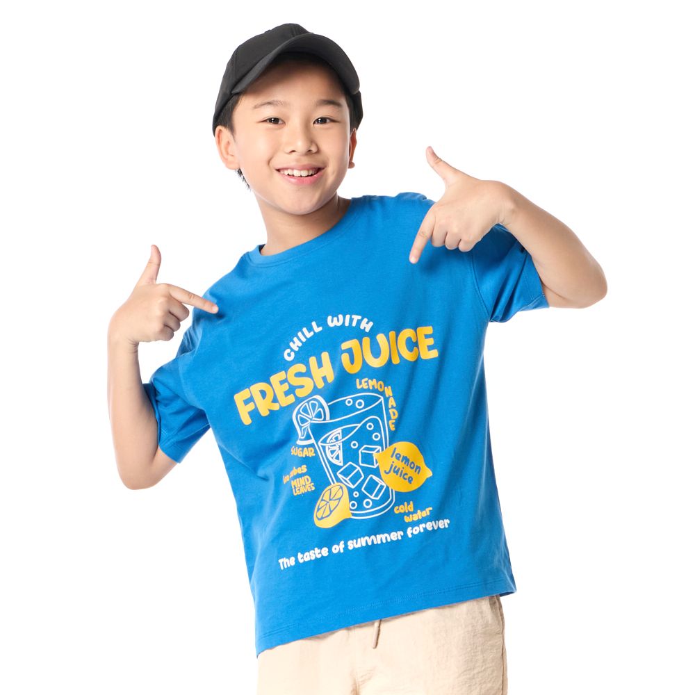 MESTYLE เสื้อแขนสั้น SUMMER สีน้ำเงิน ไซซ์ 5