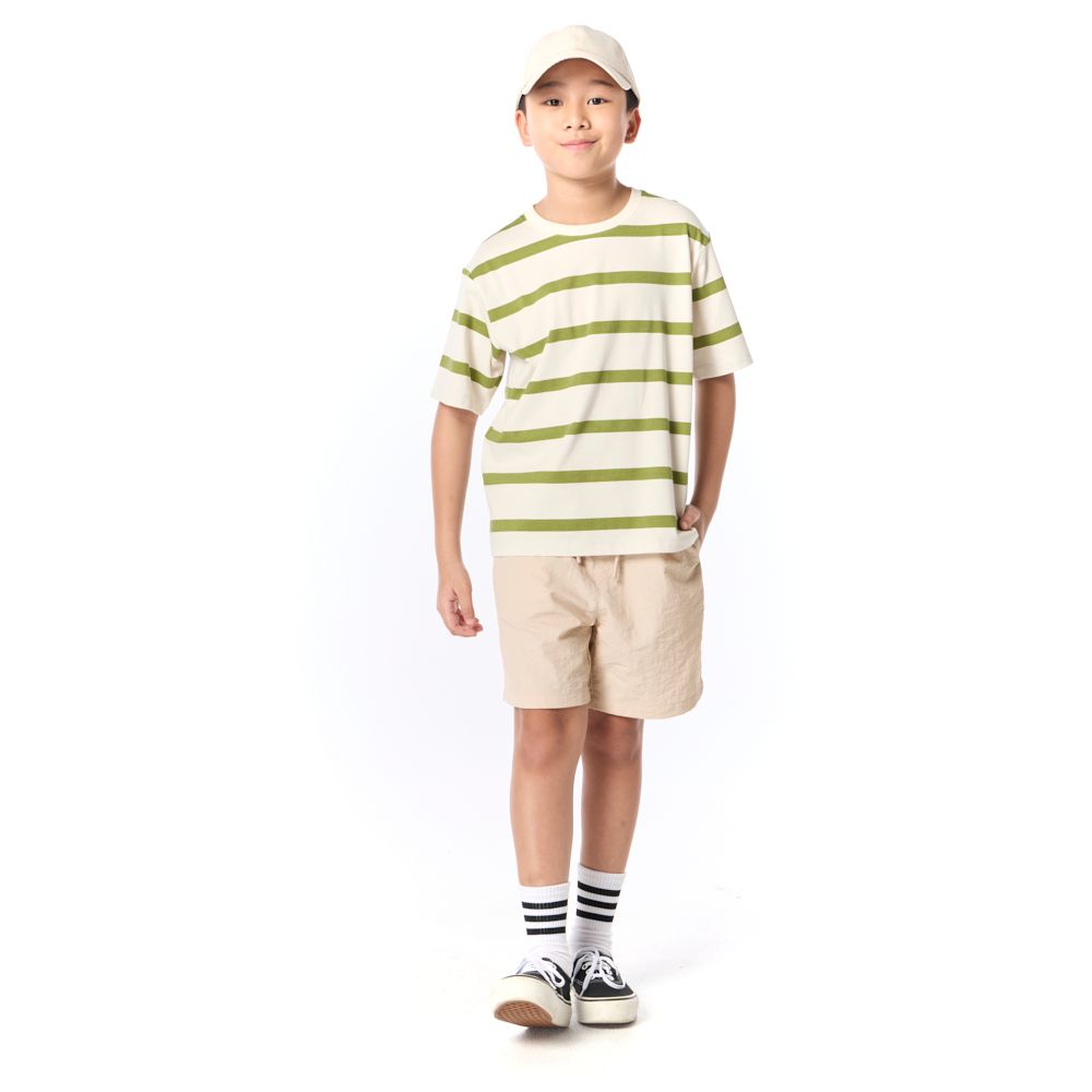 MESTYLE T-SHIRT STRIPE AIRLITE BEIGE SIZE 7
