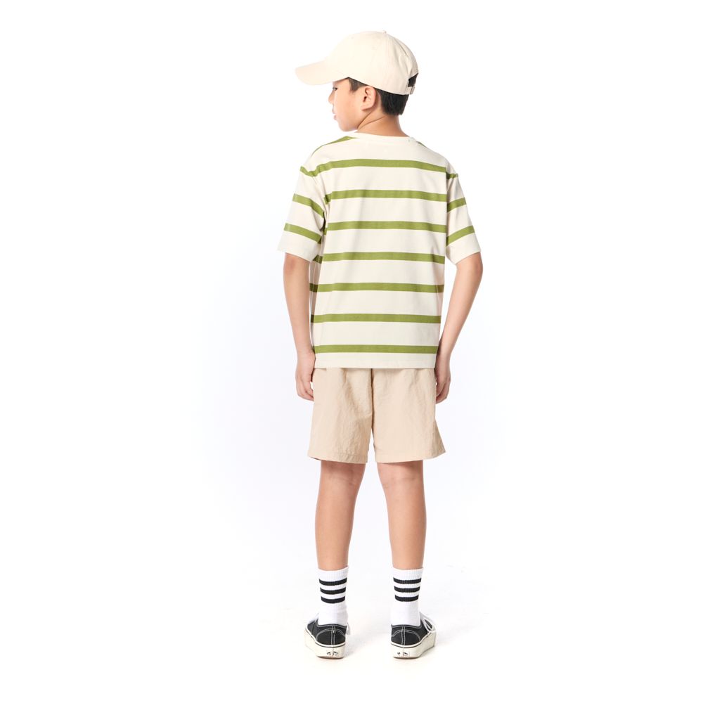 MESTYLE T-SHIRT STRIPE AIRLITE BEIGE SIZE 7