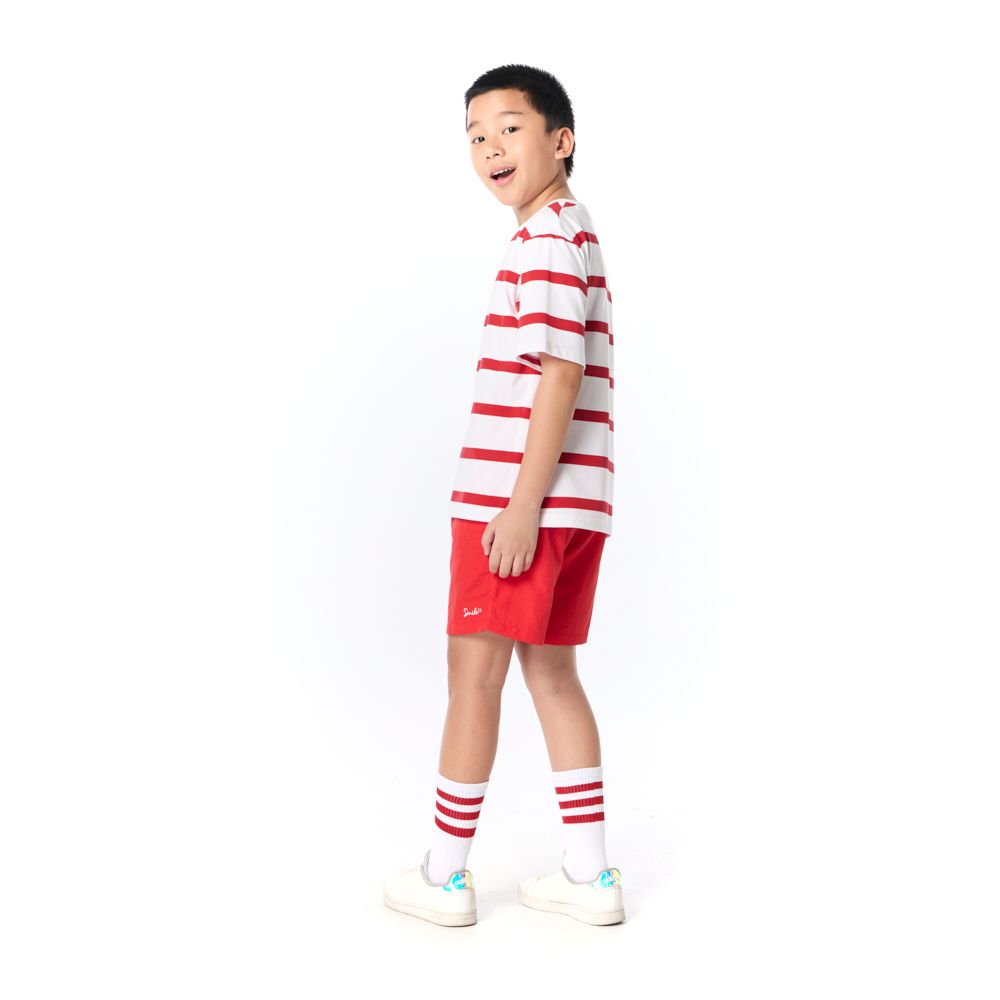 MESTYLE T-SHIRT STRIPE AIRLITE RED SIZE 5