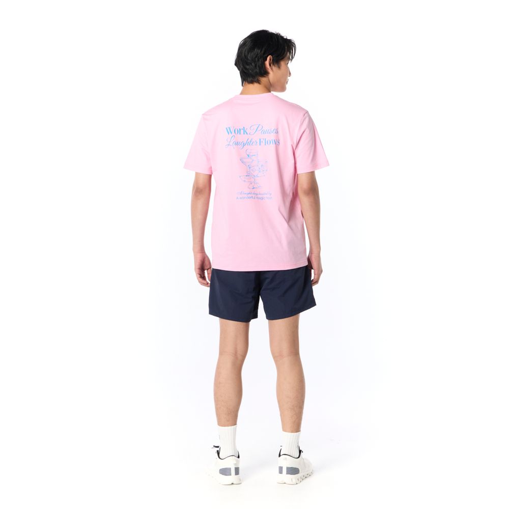 MESTYLE เสื้อยืดพิมพ์ สีชมพู ไซซ์ L