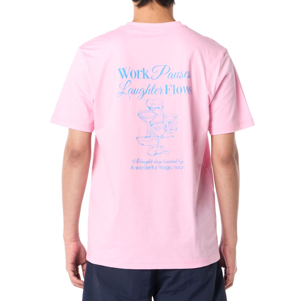 MESTYLE เสื้อยืดพิมพ์ สีชมพู ไซซ์ L