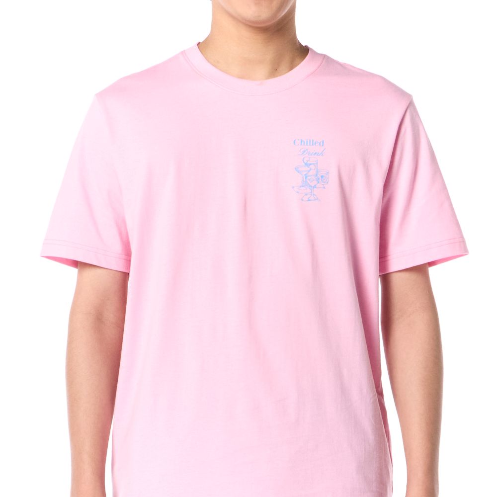 MESTYLE เสื้อยืดพิมพ์ สีชมพู ไซซ์ L