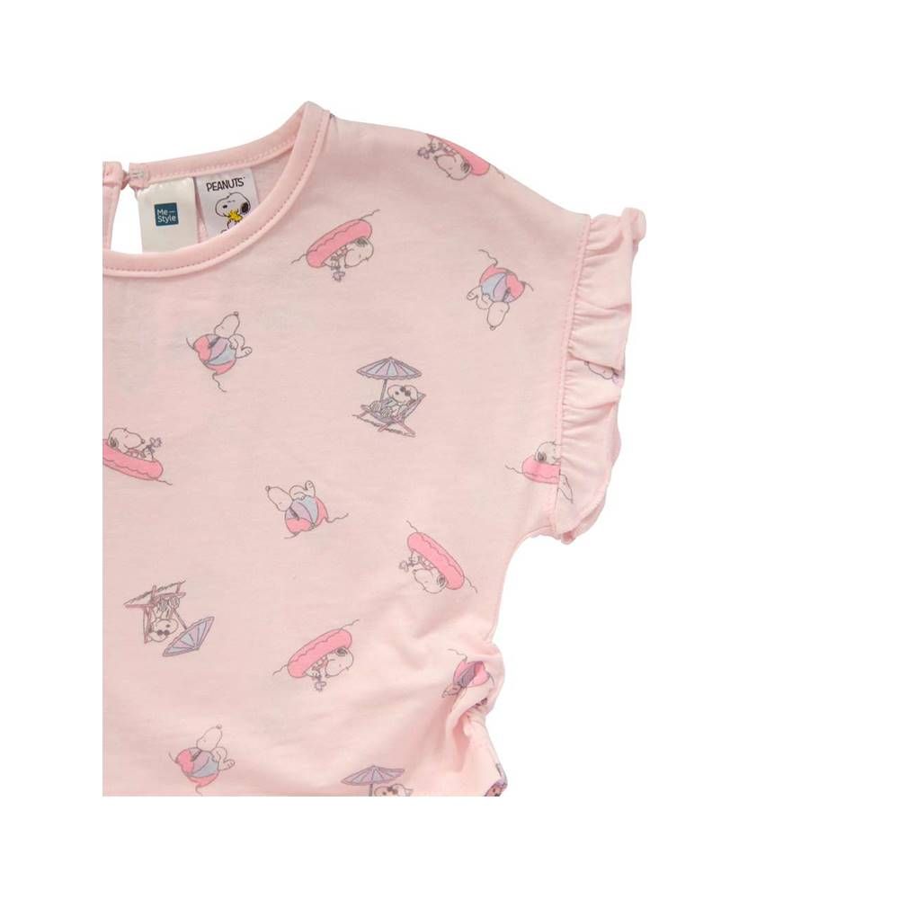 MESTYLE SNOOPY SHORT SLEEVE T-SHIRT SNOOPY PINK SIZE 12-18