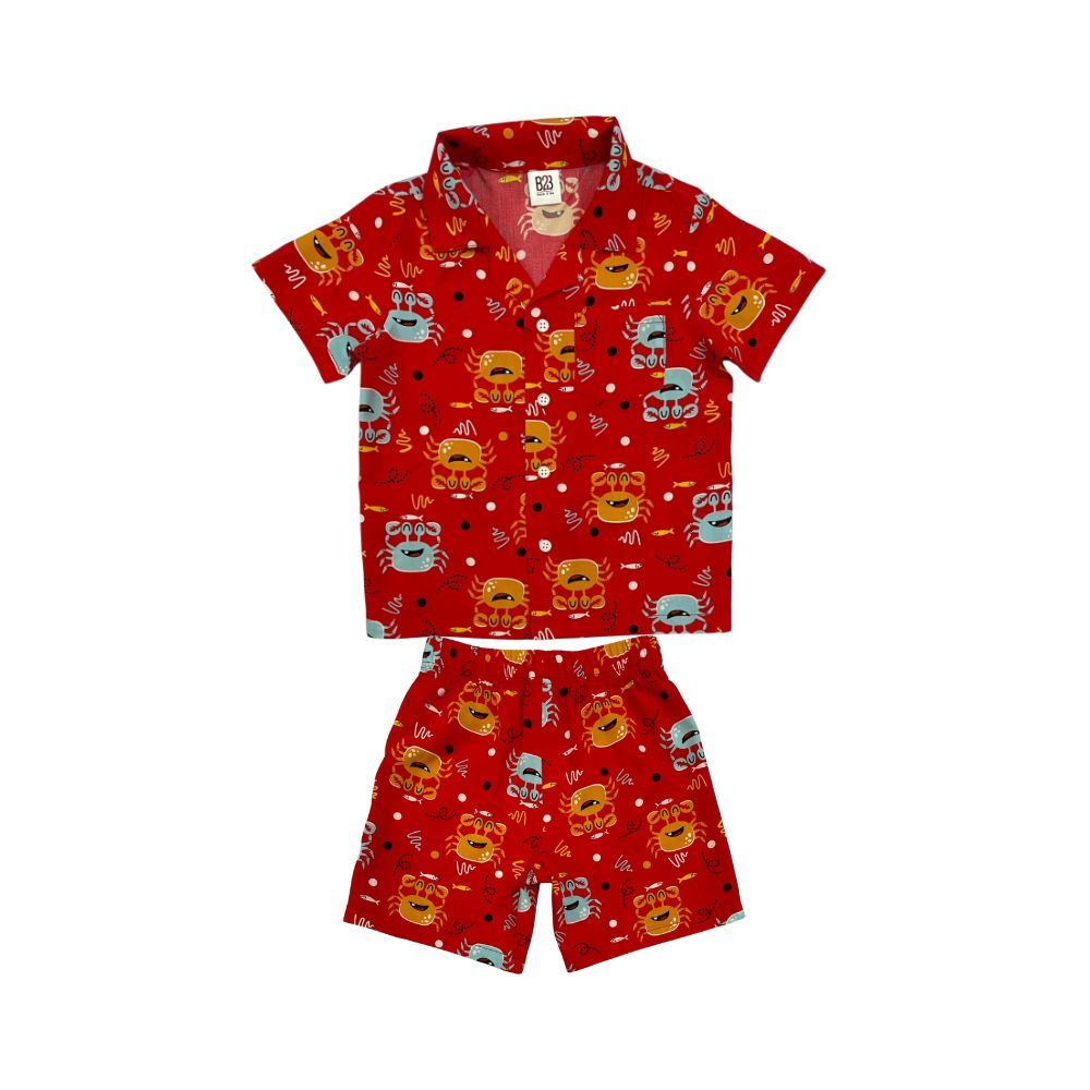 SPUN SET WITH PRINTED RED SIZE 1