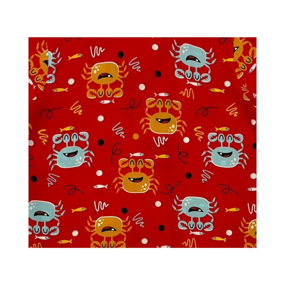 SPUN SET WITH PRINTED RED SIZE 4