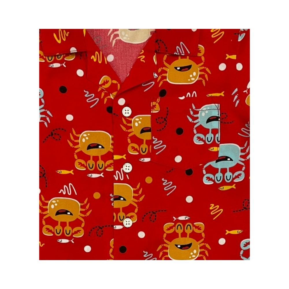 SPUN SET WITH PRINTED RED SIZE 4