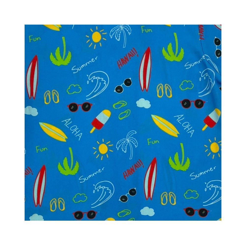 SPUN SET WITH PRINTED BLUE SIZE 2