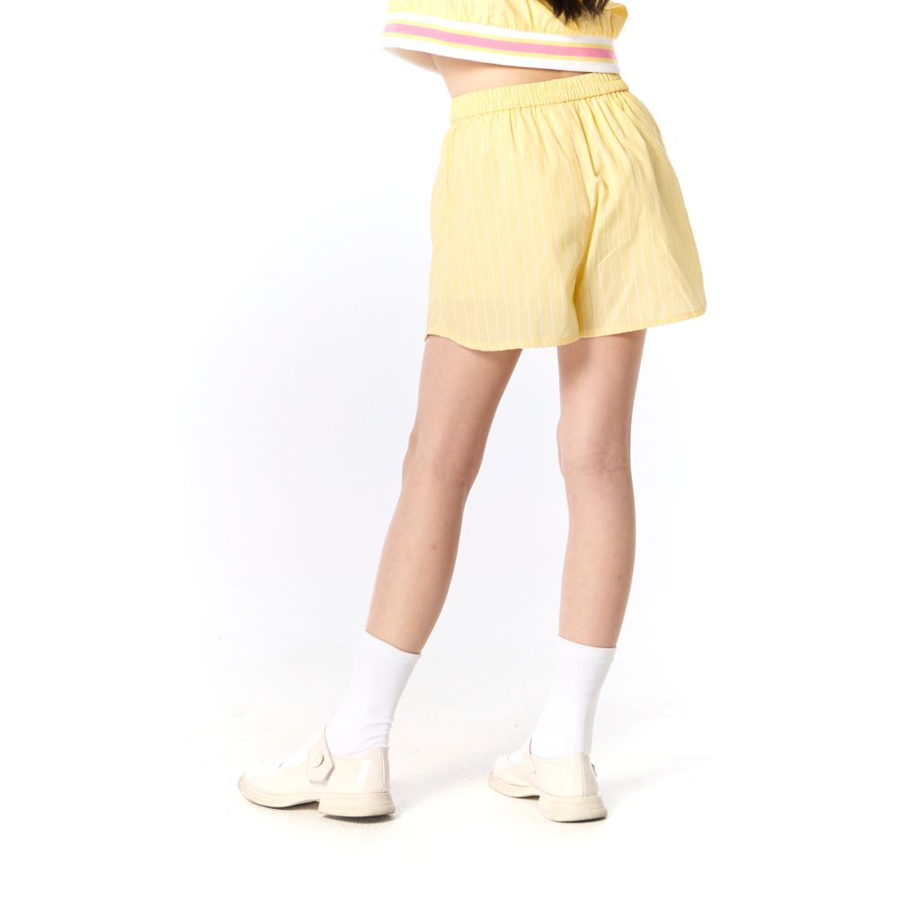 MESTYLE SNOOPY กางเกงขาสั้นลายริ้ว SNOOPY สีเหลือง ไซซ์ 5