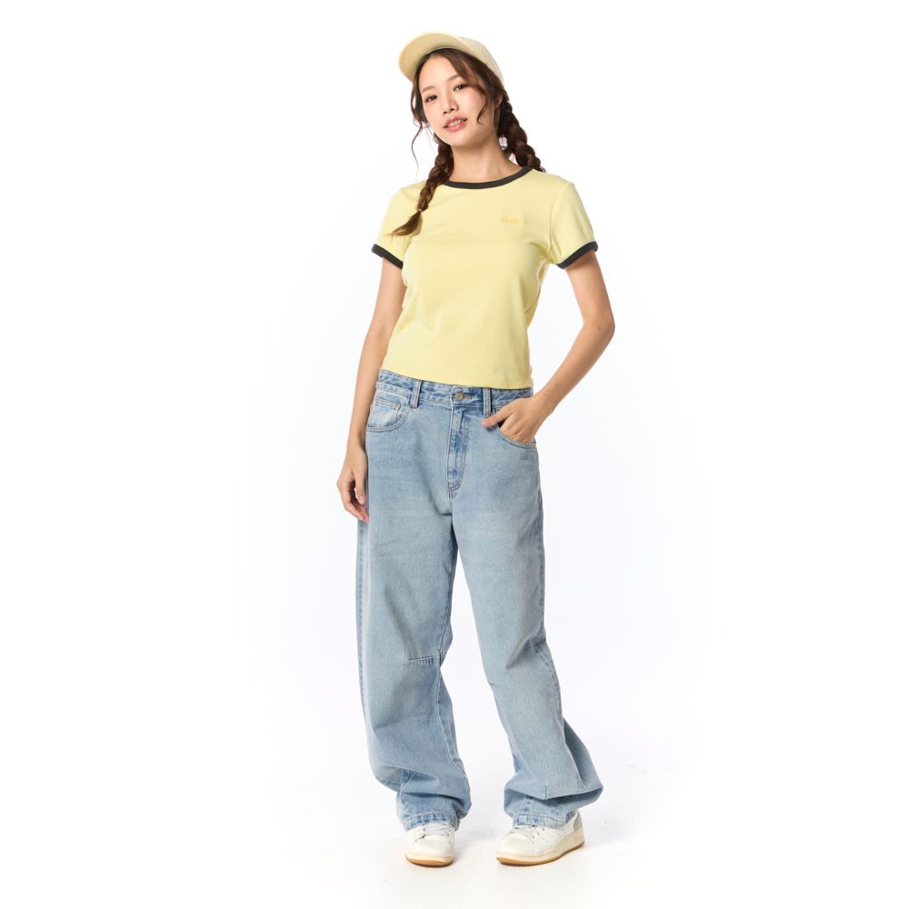 MESTYLE PRINTED T-SHIRT YELLOW SIZE XL