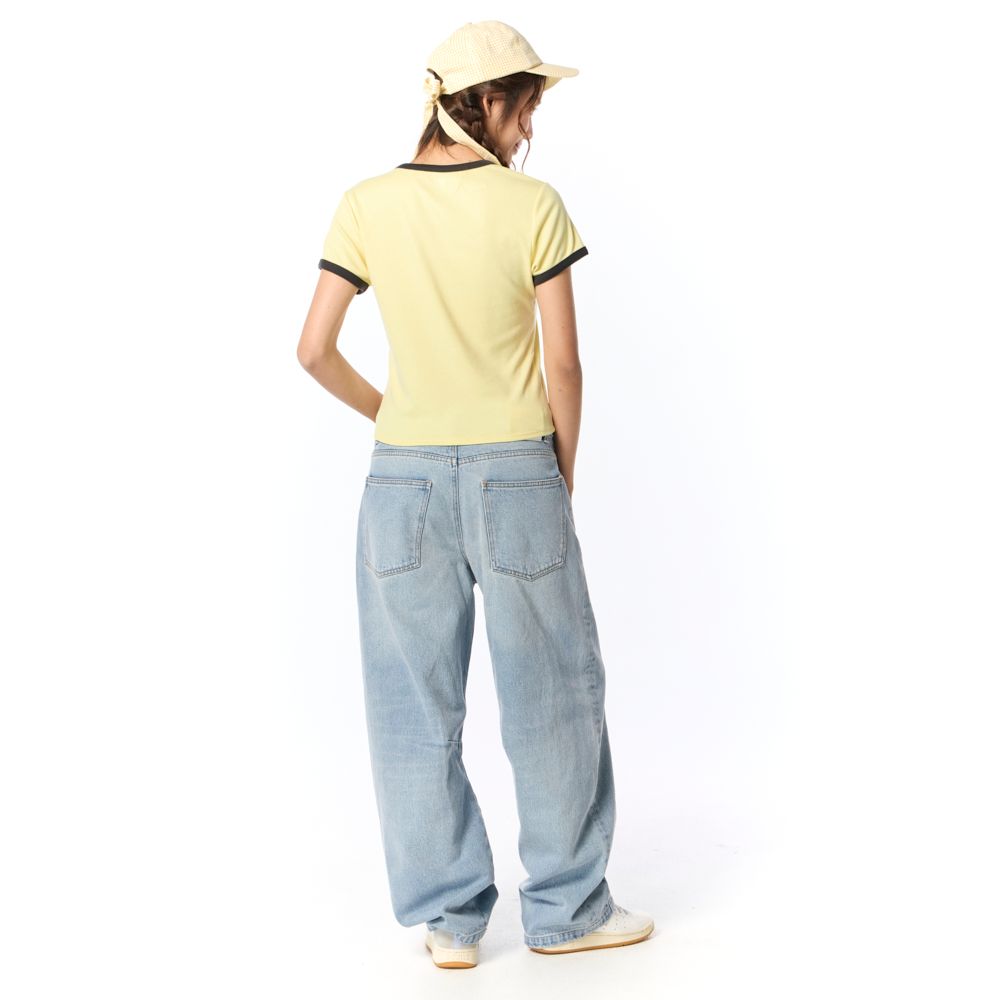 MESTYLE PRINTED T-SHIRT YELLOW SIZE XL