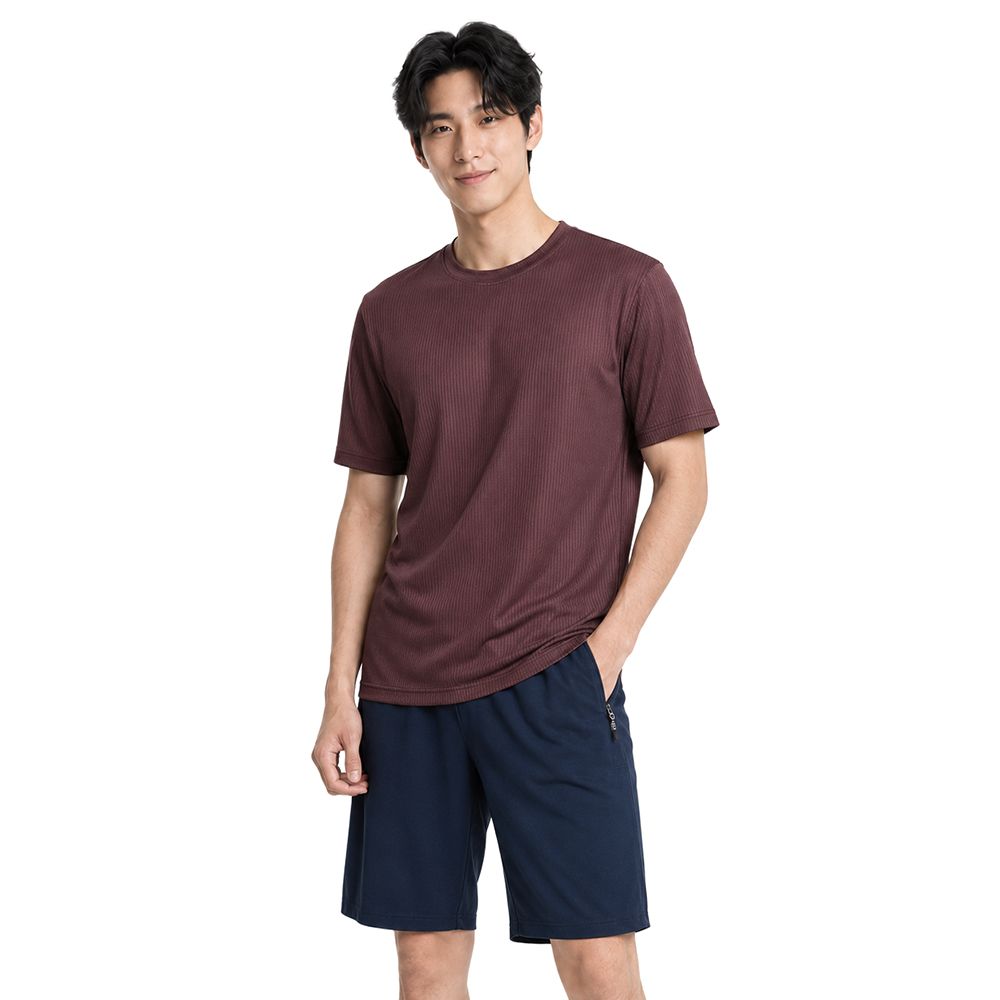 MESTYLE เสื้อกีฬาแขนสั้น สีแดง ไซซ์ L