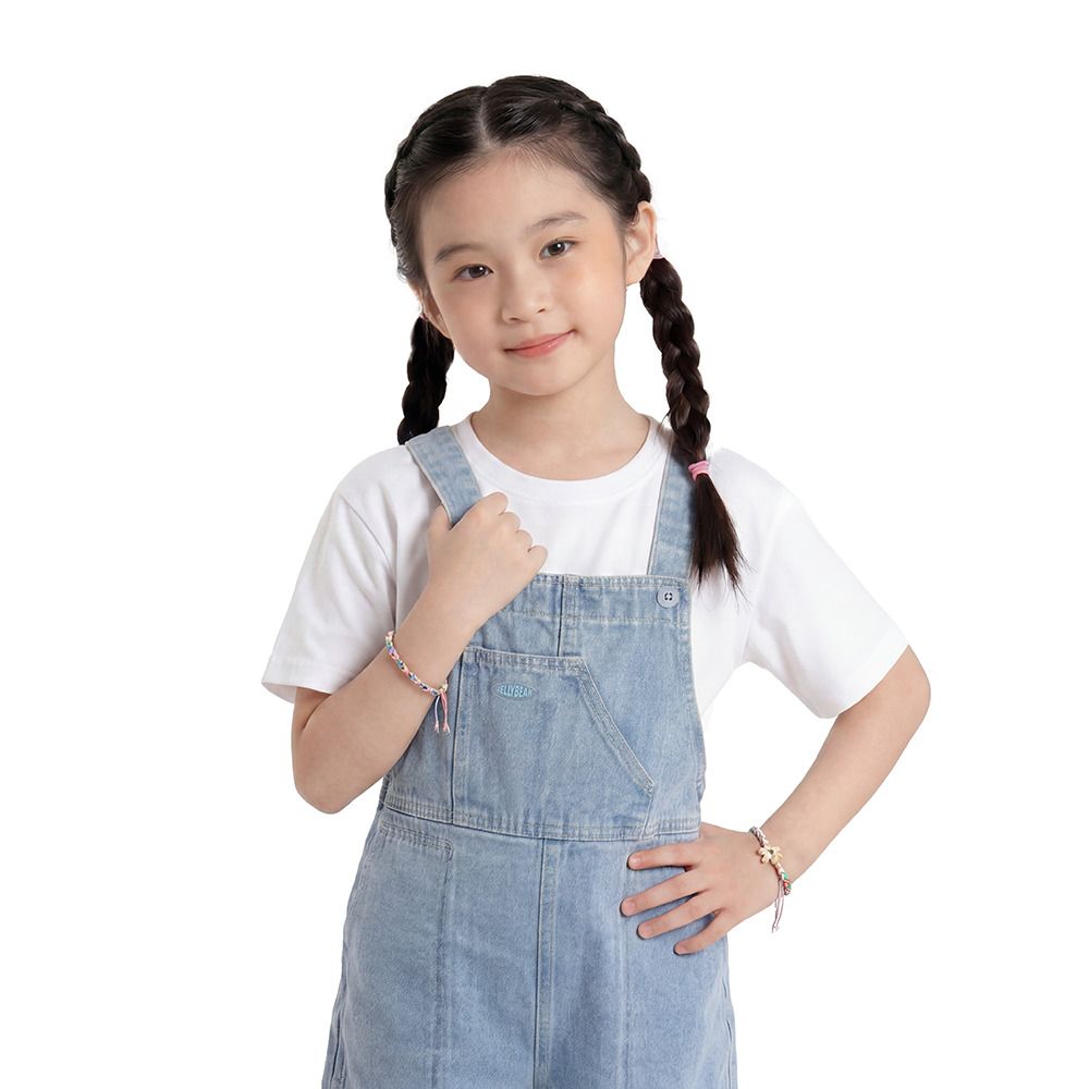 MESTYLE เอี๊ยมยีนส์ขาสั้น GUMMY สียีนส์กลาง ไซซ์ 7