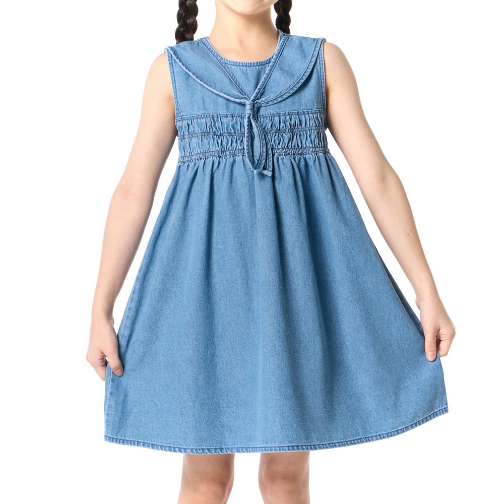 MESTYLE DENIM DRESS AT SEA MID DENIM BLUE SIZE 7