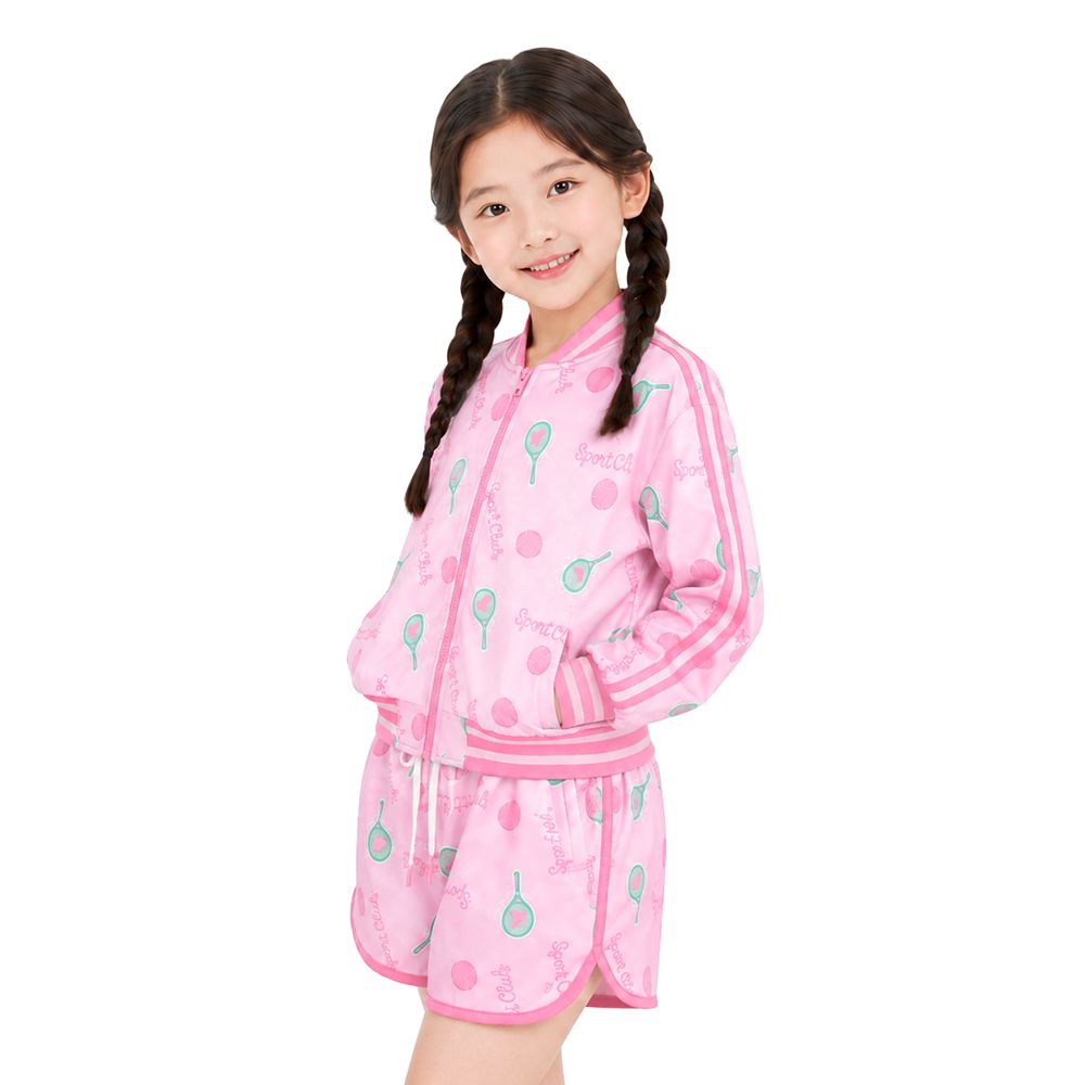 MESTYLE PRINTED JACKET SPORT CLUB PINK SIZE 9