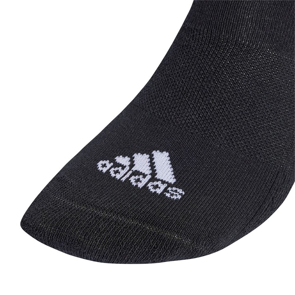 ADIDAS ถุงเท้าแถบขาวสีดำ ไซซ์ M แพ็ค 3
