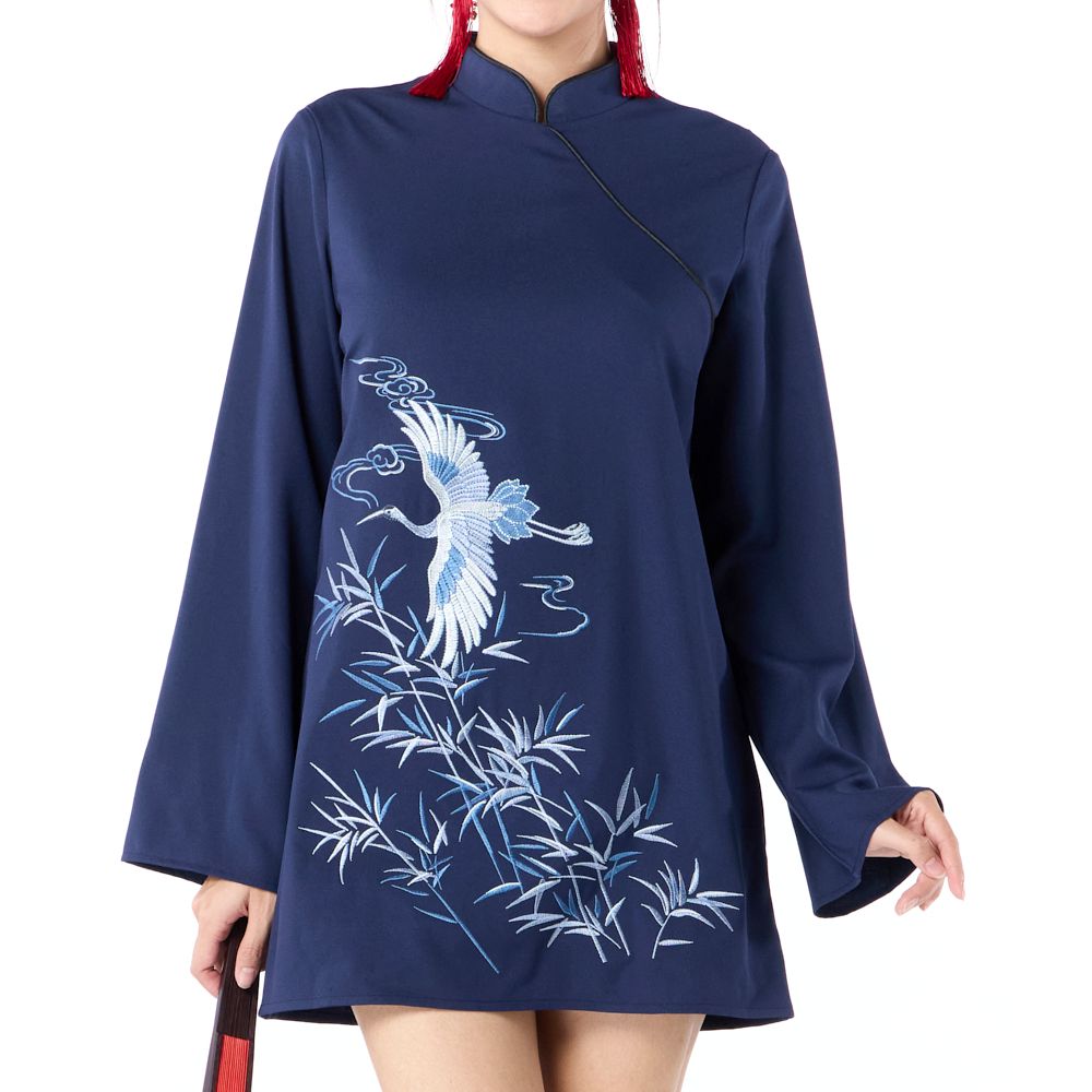MESTYLE CHINESE NEW YEAR DRESS NAVY SIZE M
