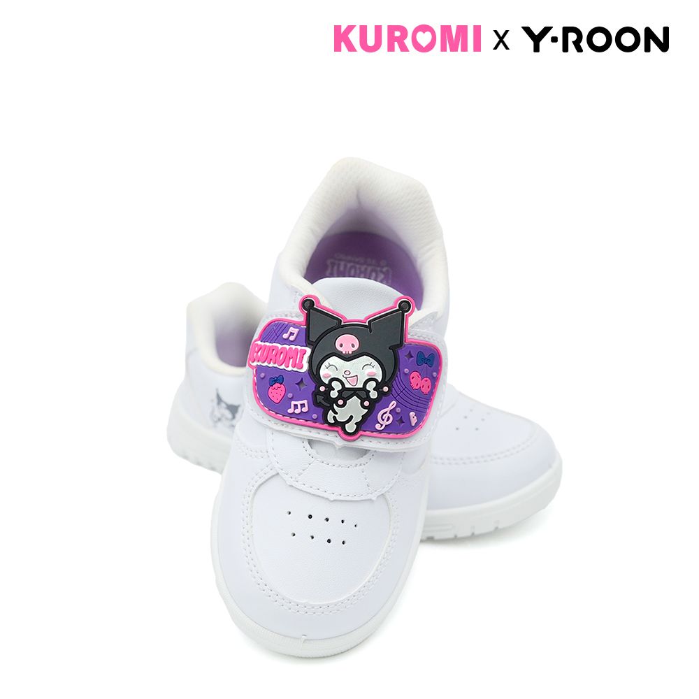 Y-ROON รองเท้าพละเด็กหญิง มีไฟ KUROMI สีขาว ไซซ์ 25