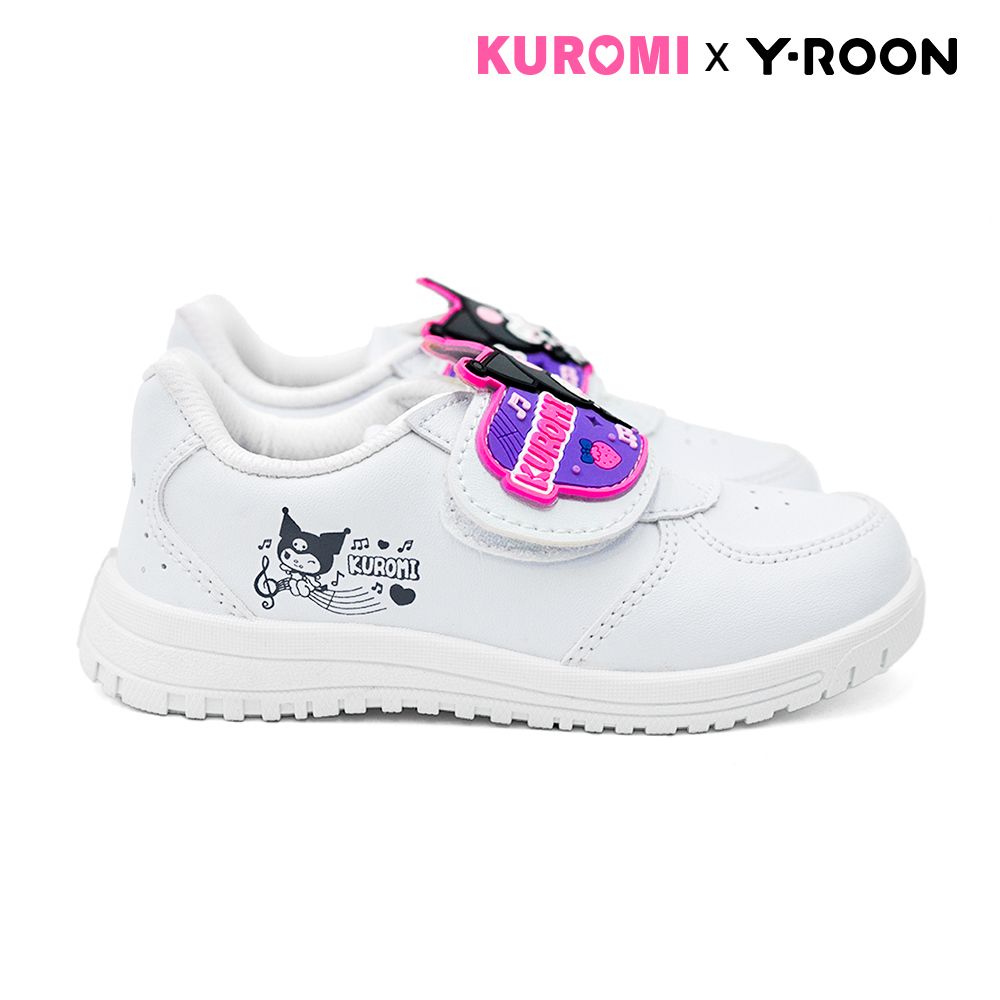 Y-ROON รองเท้าพละเด็กหญิง มีไฟ KUROMI สีขาว ไซซ์ 33