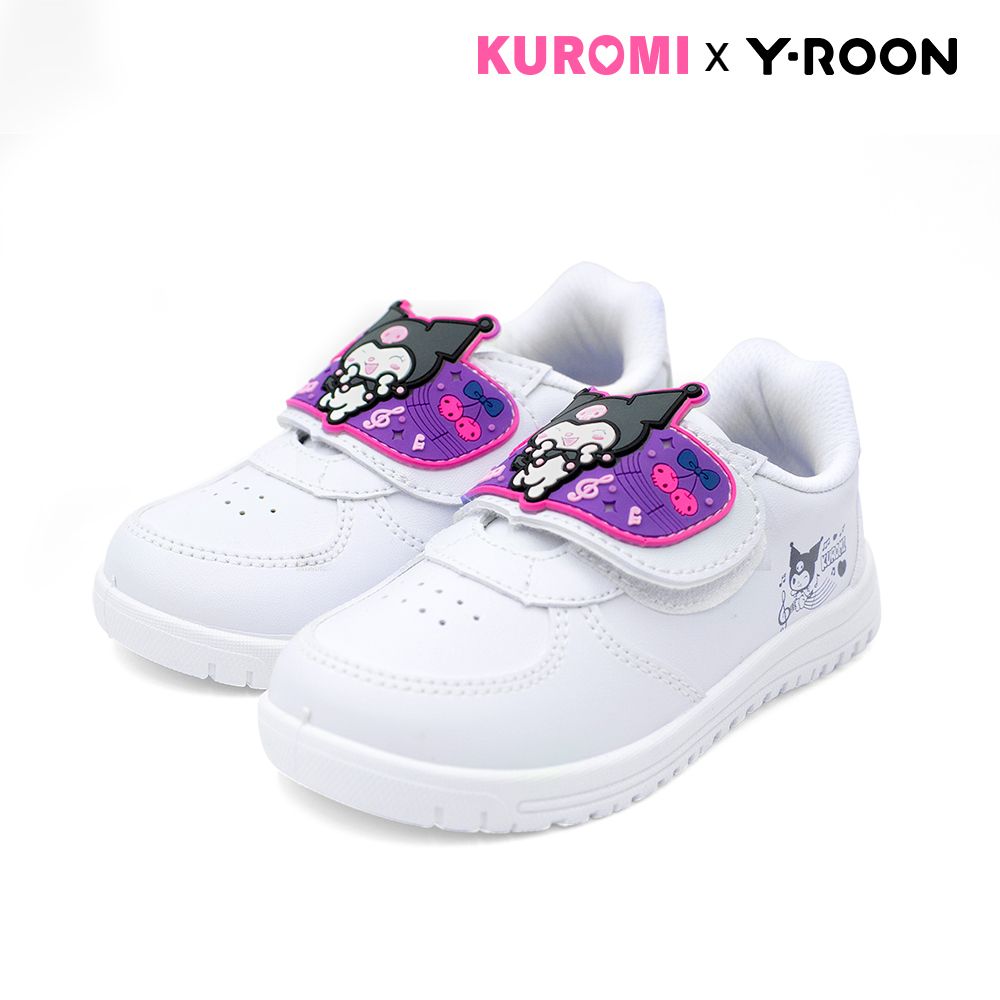 Y-ROON รองเท้าพละเด็กหญิง มีไฟ KUROMI สีขาว ไซซ์ 33