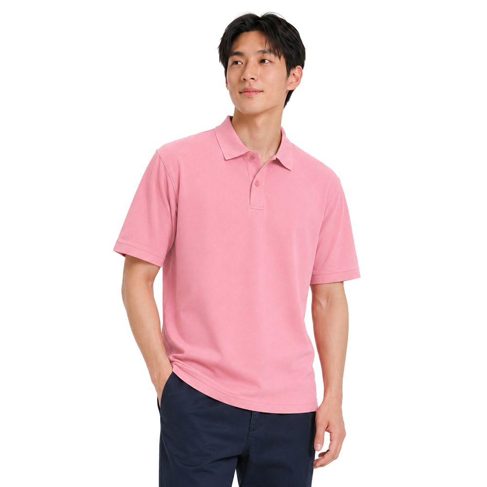 MESTYLE เสื้อโปโลแอริเท็กซ์ สีชมพู ไซซ์ S