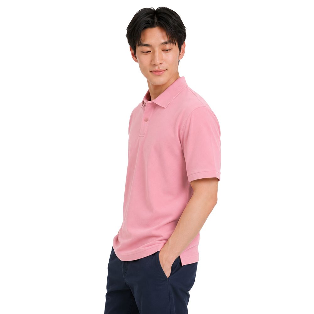 MESTYLE เสื้อโปโลแอริเท็กซ์ สีชมพู ไซซ์ XL