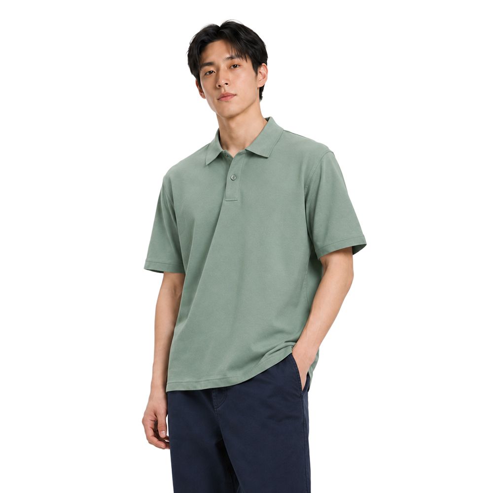 MESTYLE เสื้อโปโลแอริเท็กซ์ สีเขียว ไซซ์ L