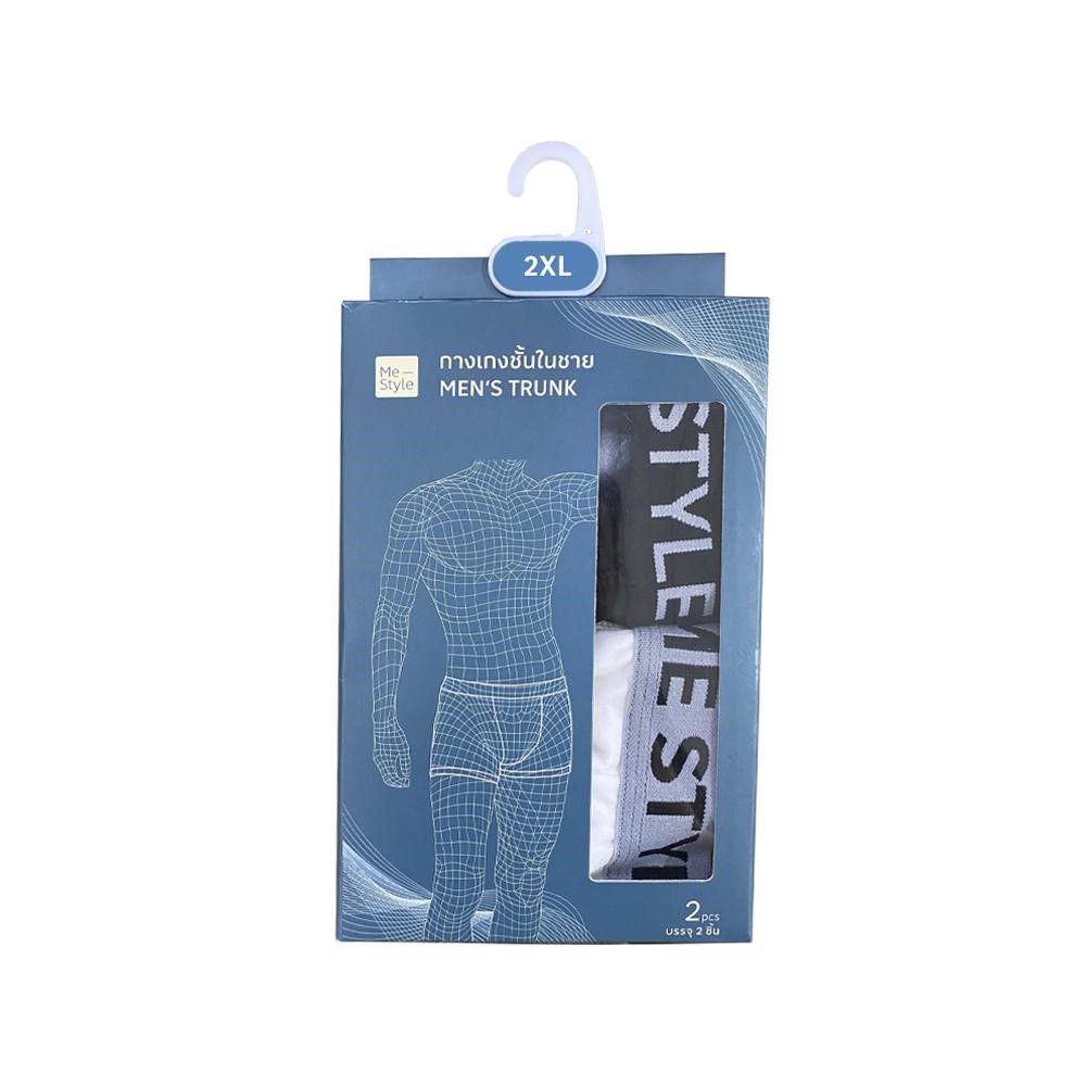 MESTYLE MEN TRUNK COTTON SPANDEX MIXED COLORS SIZE 2XL PACK2