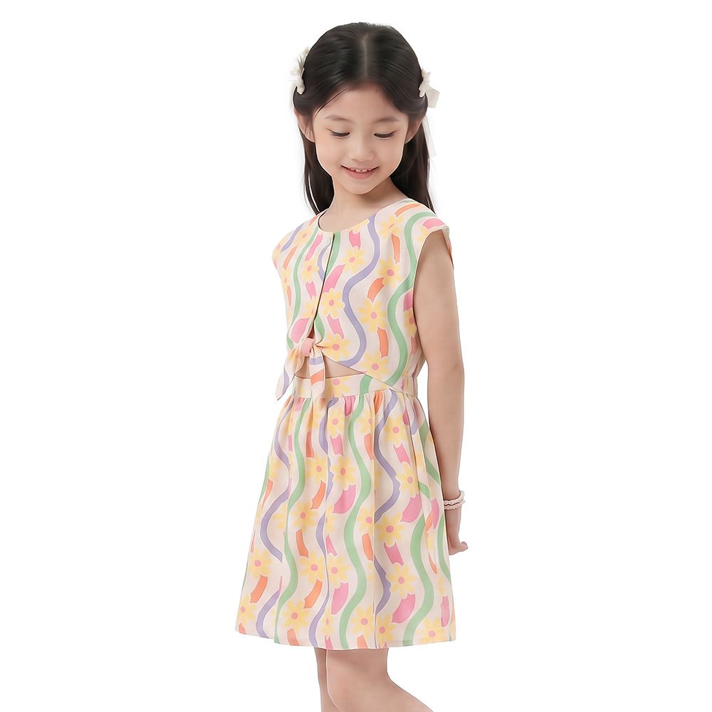 MESTYLE PRINTED DRESS BLOOMING SIZE 9