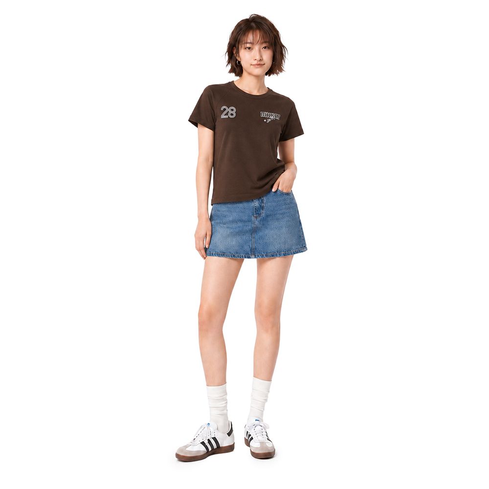 MESTYLE DISNEY T-SHIRT MICKEY FIFA BROWN SIZE S