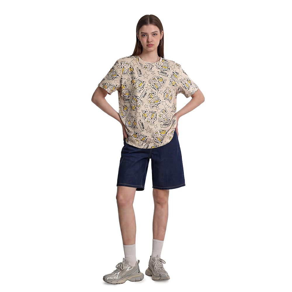 MESTYLE UNIVERSAL T-SHIRT MINIONS BEIGE SIZE M