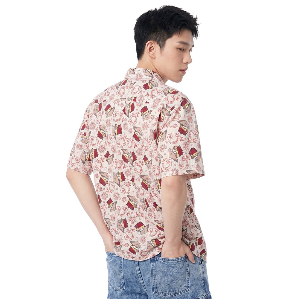 MESTYLE UNIVERSAL เสื้อเชิ้ตแขนสั้น MINIONS สีเบจ ไซซ์ M