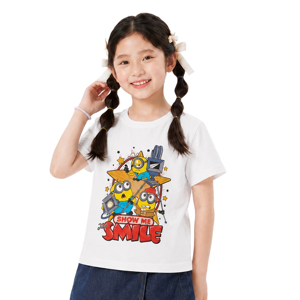MESTYLE UNIVERSAL PRINTED T-SHIRT MINIONS WHITE SIZE 7