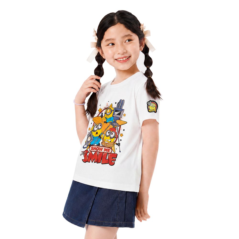 MESTYLE UNIVERSAL เสื้อยืดพิมพ์ลาย MINIONS สีขาว ไซซ์ 7