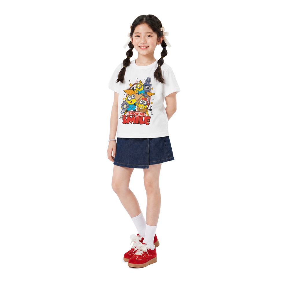 MESTYLE UNIVERSAL เสื้อยืดพิมพ์ลาย MINIONS สีขาว ไซซ์ 9