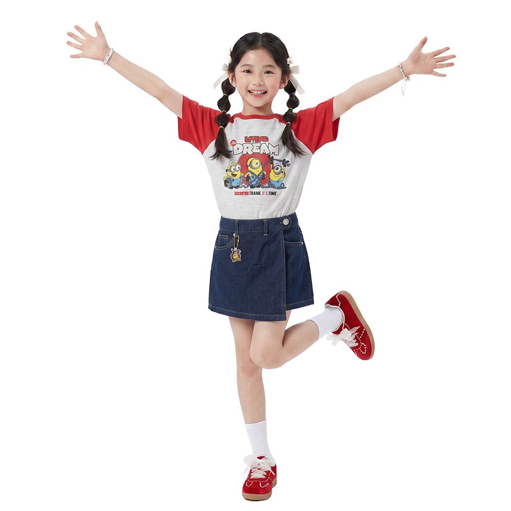 MESTYLE UNIVERSAL กระโปรงกางเกง MINIONS สียีนส์เข้ม ไซซ์ 5