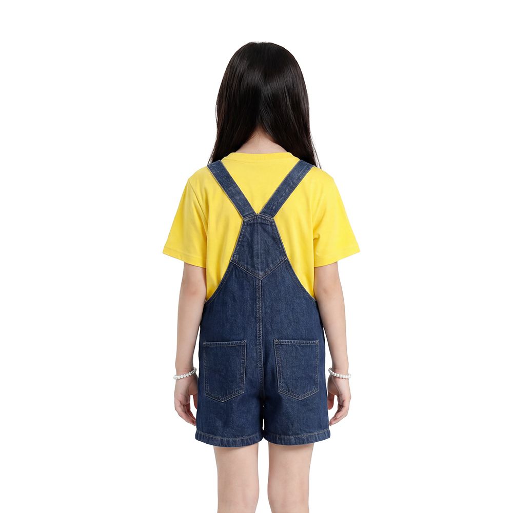 MESTYLE UNIVERSAL เอี๊ยมยีนส์ MINIONS สียีนส์เข้ม ไซซ์ 7