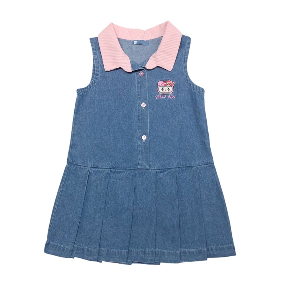 MESTYLE DENIM DRESS SUPERFAN MIDDLE DENIM SIZE 4