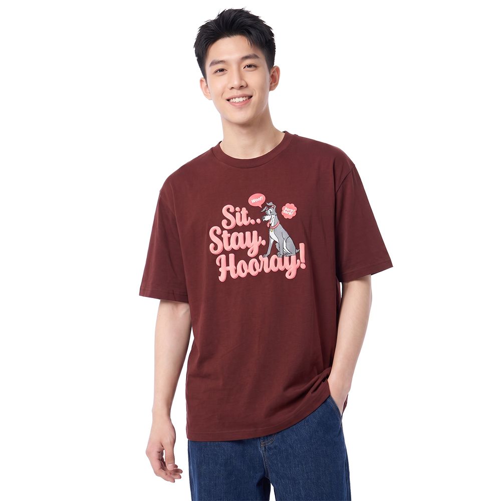 MESTYLE DISNEY เสื้อยืด LADY TRAMP สีน้ำตาล ไซซ์ XL